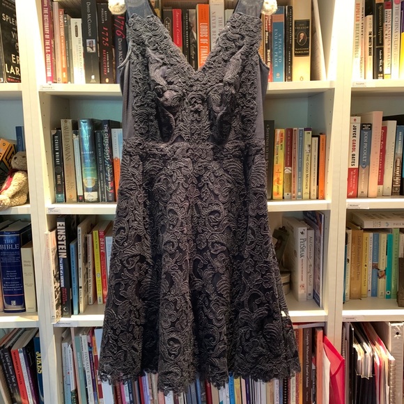 Tadashi Shoji Lace Fit and Flare Dress - Picture 2 of 9